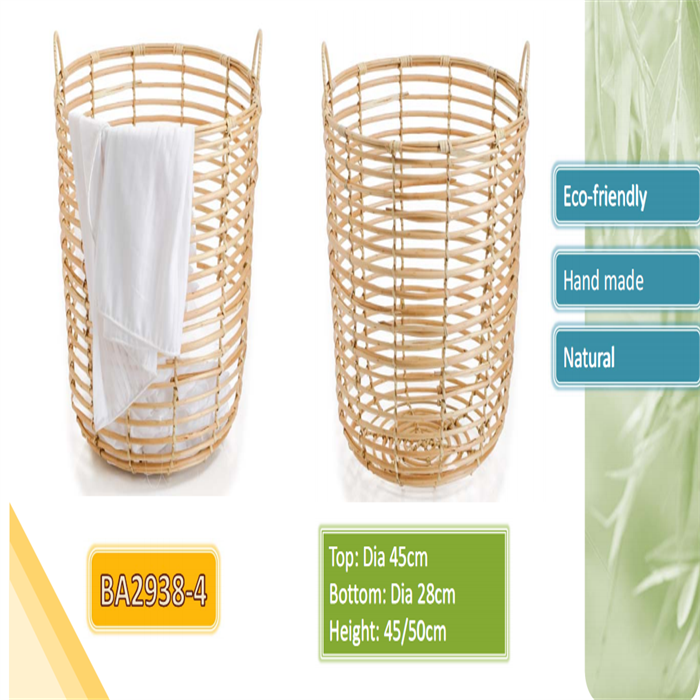 Wicker laundry basket  from mmcis china